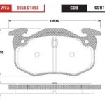 Balata Raybestos 8658-D1482-SG